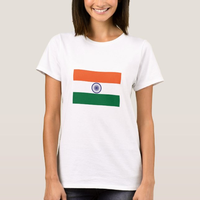Camiseta Bandeira da Índia (Frente)
