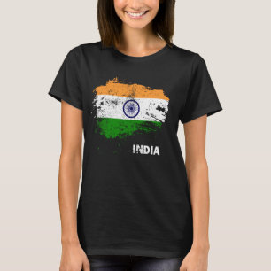 Camiseta Bandeira da Índia Patriótica