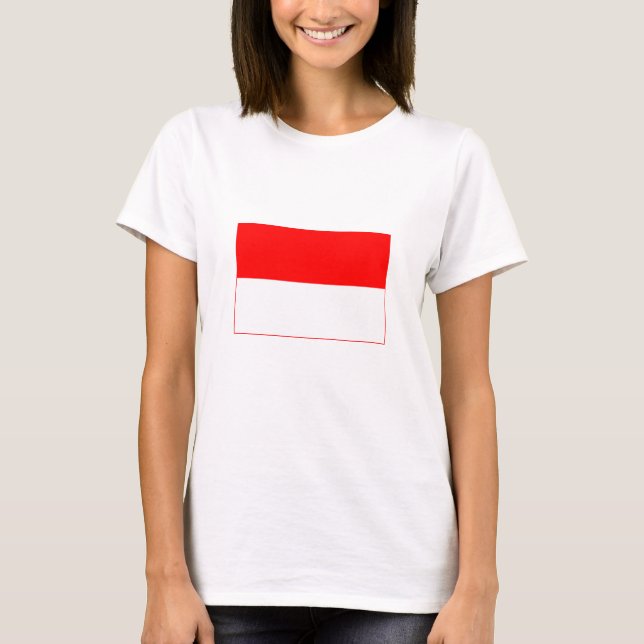Camiseta Bandeira da Indonésia (Frente)