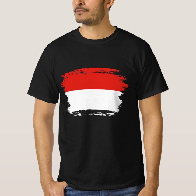 Camiseta Bandeira da Indonésia (Frente)