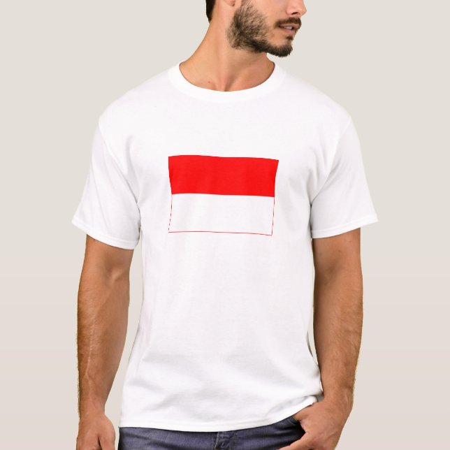 Camiseta Bandeira da Indonésia (Frente)