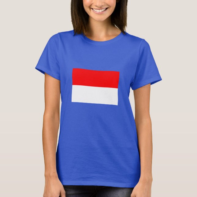 Camiseta Bandeira da Indonésia (Frente)