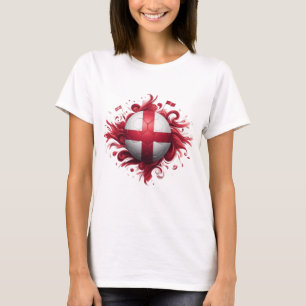 Camiseta Bandeira da Inglaterra com futebol