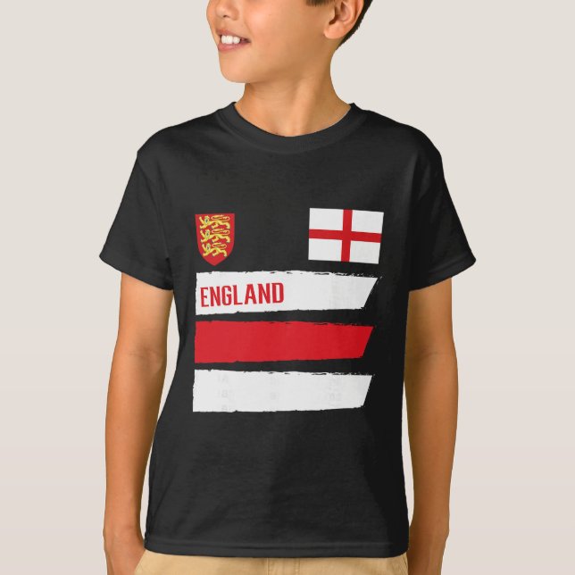 Camiseta Bandeira da Inglaterra Futebol Inglês Torcedor de  (Frente)