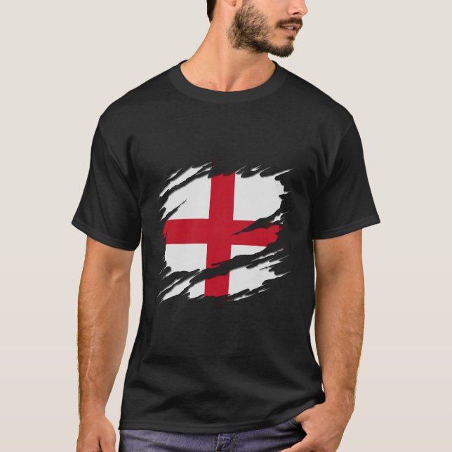 Camiseta Bandeira Da Inglaterra: Revelação Cruzada De Georg (Frente)