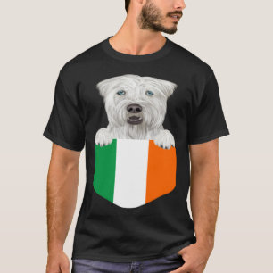 Camiseta Bandeira da Irlanda Soft Coated Wheaten Terrier Ca