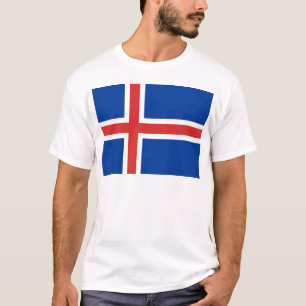 Camiseta Bandeira da Islândia