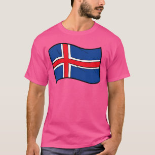 Camiseta Bandeira Da Islândia