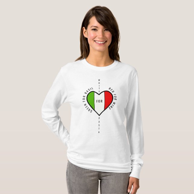 Camiseta Bandeira da Itália (Frente Completa)