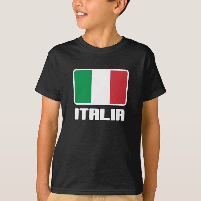 Camiseta Bandeira da Itália (Frente)