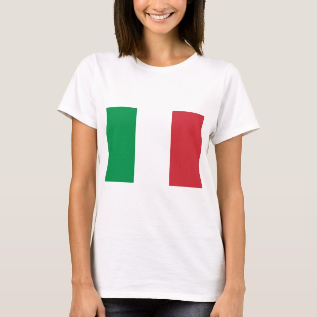 Camiseta Bandeira da Itália (Frente)