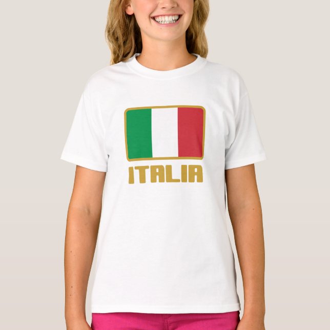 Camiseta Bandeira da Itália (Frente)