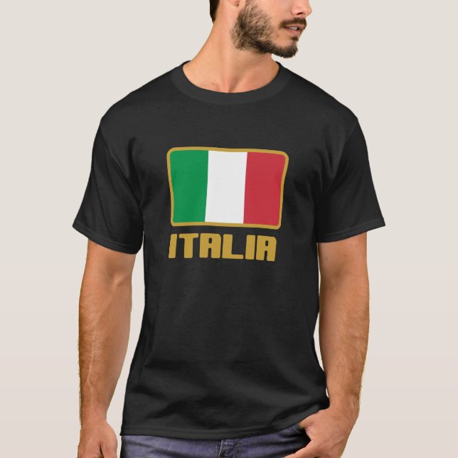Camiseta Bandeira da Itália (Frente)