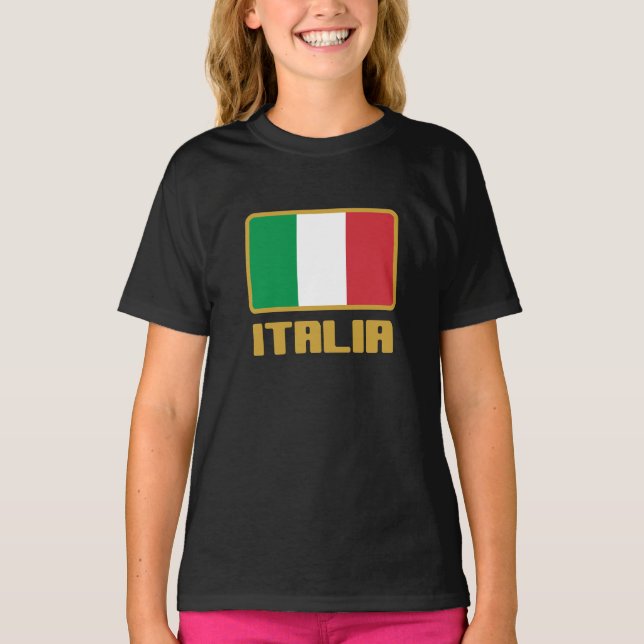 Camiseta Bandeira da Itália (Frente)
