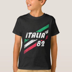 Camiseta Bandeira da Itália com visual retrô italiano dos a