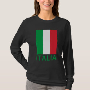 Camiseta Bandeira da Itália Italiano Itália Família Herança