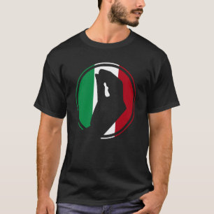 Camiseta Bandeira da Itália Raízes Italianas Humor Gestos
