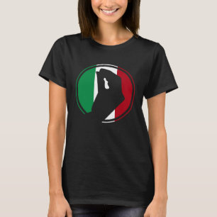 Camiseta Bandeira da Itália Raízes Italianas Humor Gestos