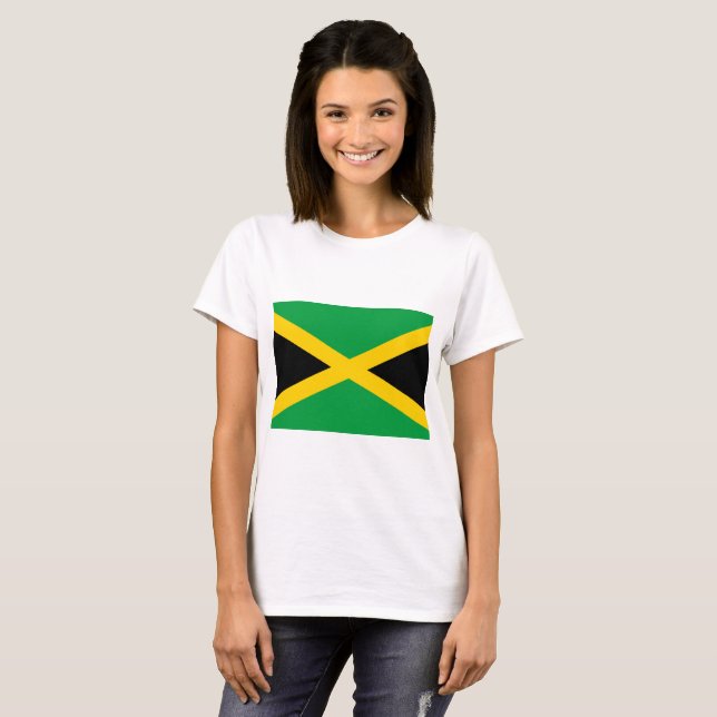 Camiseta bandeira da Jamaica (Frente Completa)