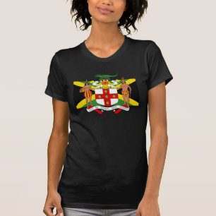 Camiseta Bandeira da Jamaica Casaco da Moda das Armas T-Shi