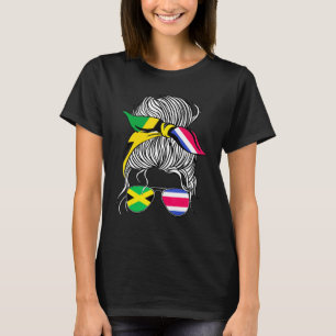 Camiseta Bandeira da Jamaica Mulheres Adultas Menina País d