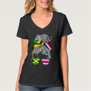 Camiseta Bandeira da Jamaica Mulheres Criadas na Costa Rica