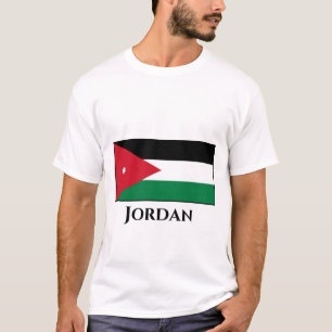 Camiseta Bandeira da Jordânia