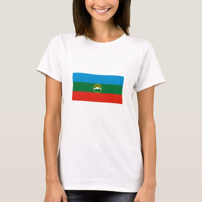 Camiseta Bandeira da Karachay-Circássia (Frente)