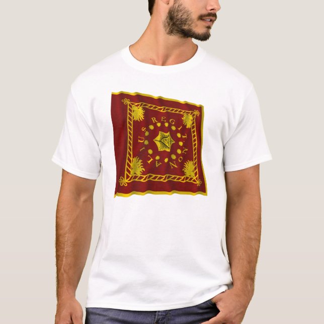 Camiseta Bandeira da legião de Pulaski (Frente)