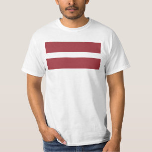Camiseta Bandeira da Letónia