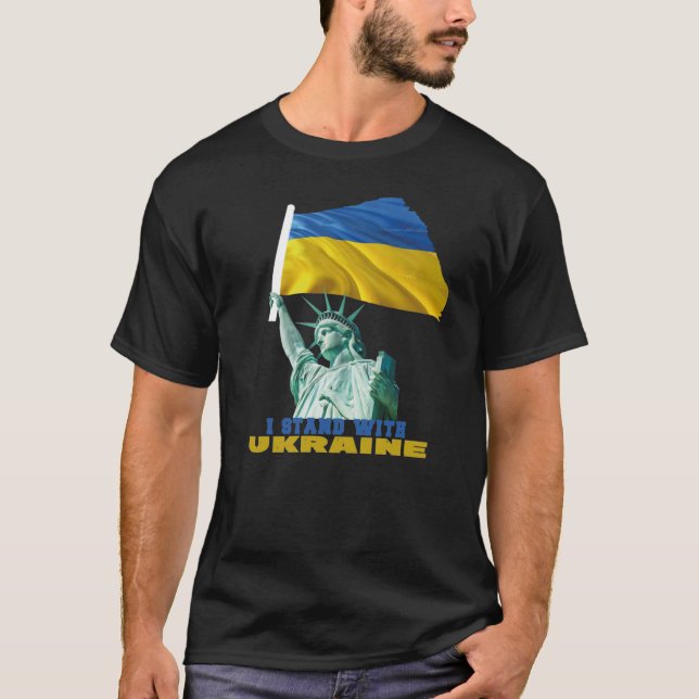 Camiseta Bandeira da Liberdade na Ucrânia (Frente)