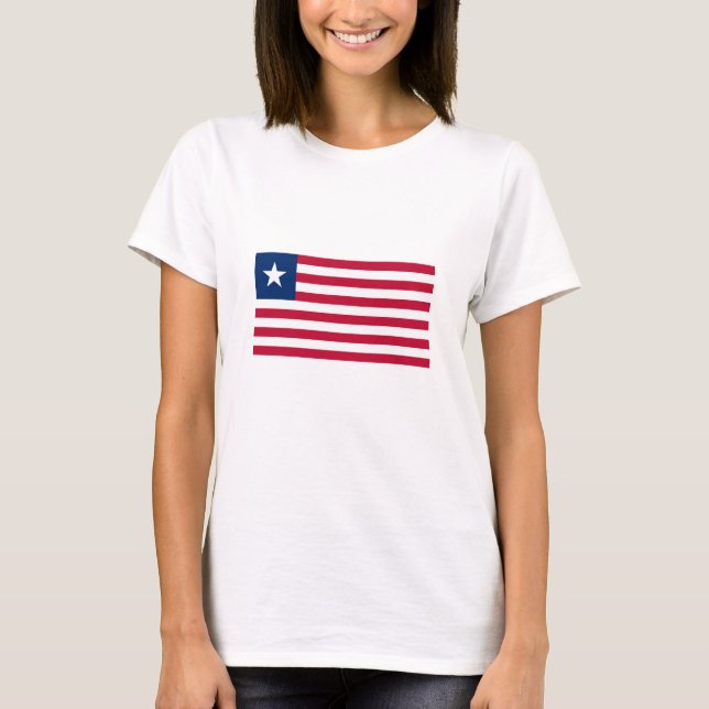 Camiseta Bandeira da Libéria (Frente)