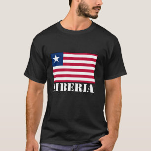 Camiseta Bandeira da Libéria Orgulho Liberiano Raízes Liber