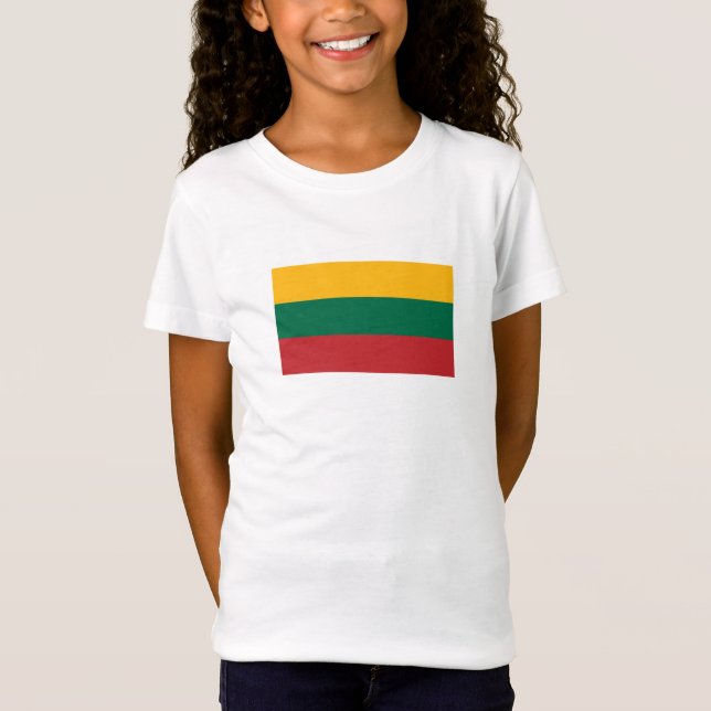 Camiseta Bandeira da Lituânia (Frente)