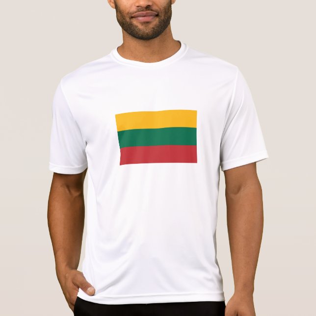 Camiseta Bandeira da Lituânia (Frente)