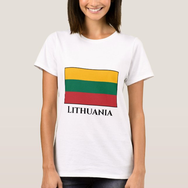 Camiseta Bandeira da Lituânia (lituana) (Frente)