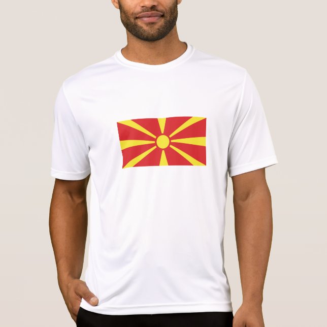 Camiseta Bandeira da Macedônia do Norte (Frente)