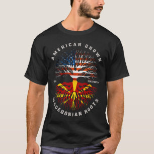 Camiseta Bandeira da Macedônia Raízes Macedônias Cultivadas