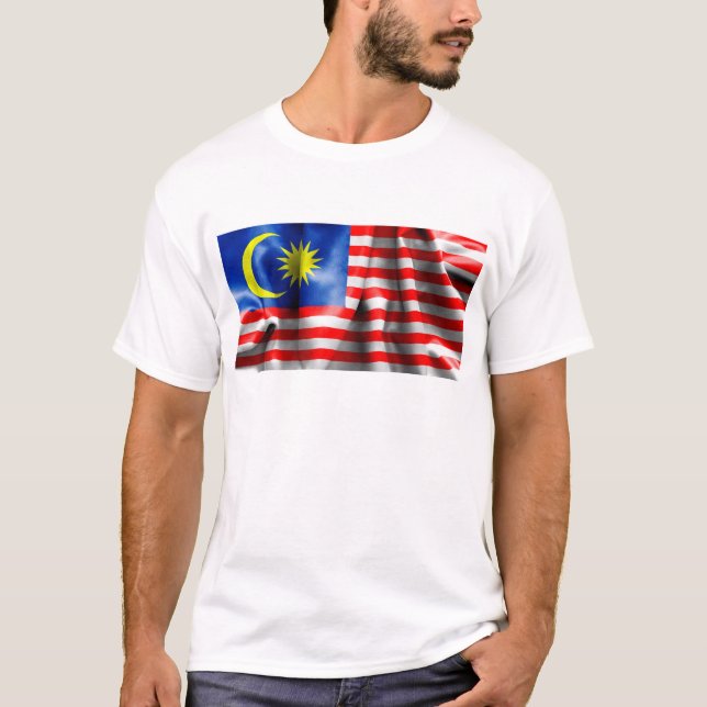 Camiseta Bandeira da Malásia (Frente)