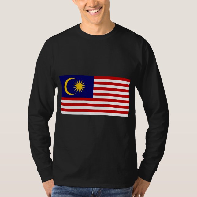 Camiseta Bandeira da Malásia (Frente)