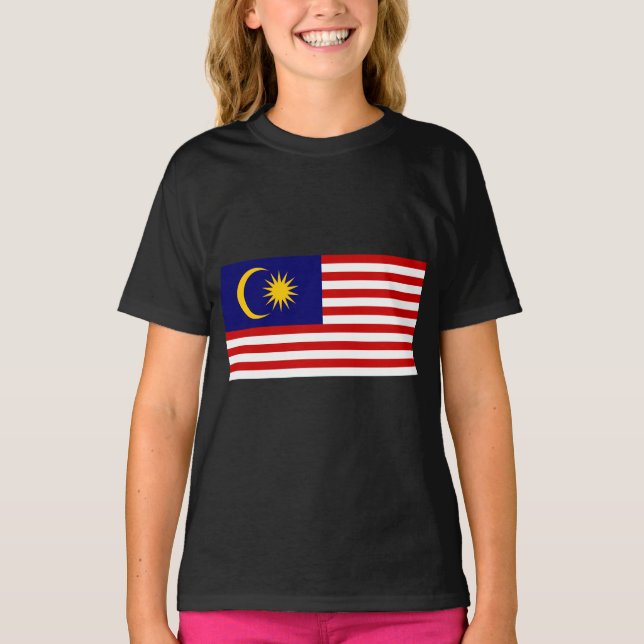 Camiseta Bandeira da Malásia (Frente)