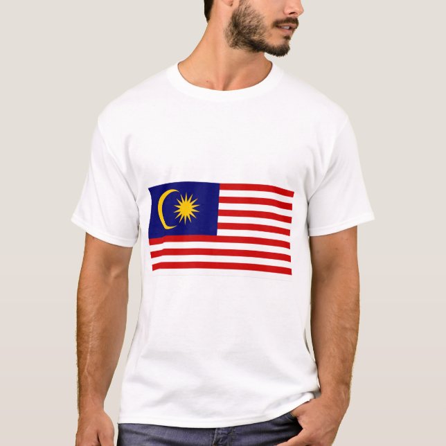 Camiseta Bandeira da Malásia (Frente)