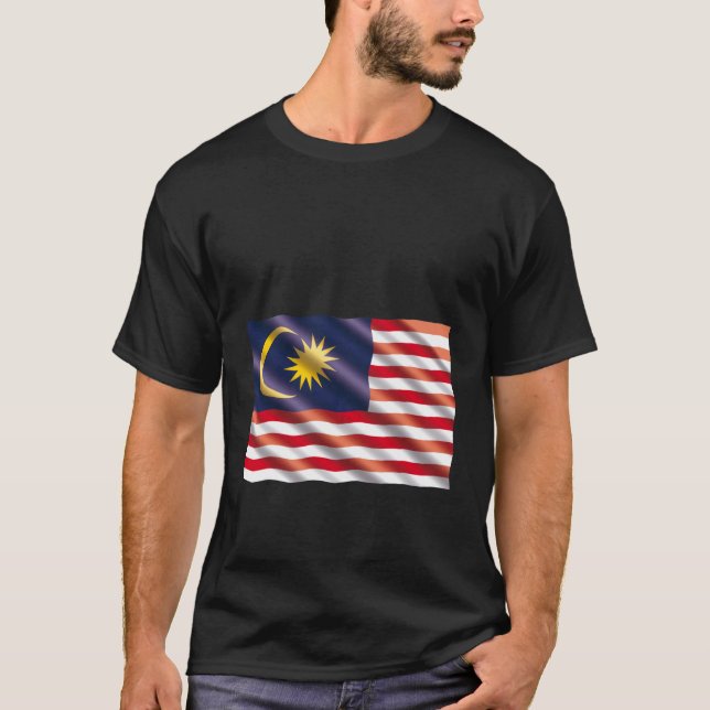 Camiseta Bandeira da Malásia (Frente)