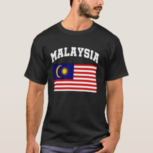 Camiseta Bandeira da Malásia Povo Malaio Vibrante Souvenir