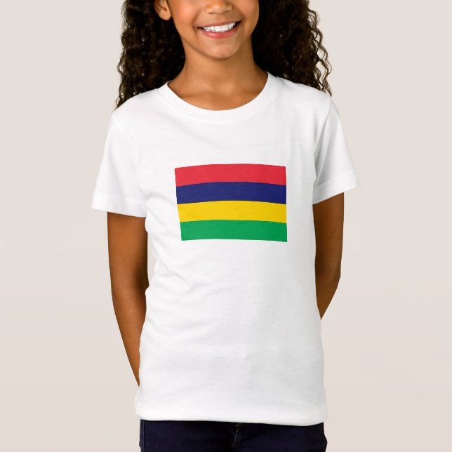 Camiseta Bandeira da Maurícia (Frente)