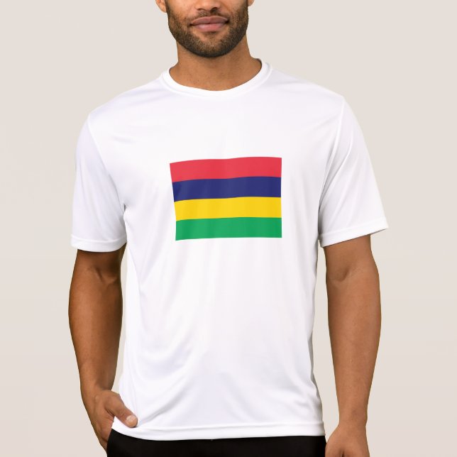 Camiseta Bandeira da Maurícia (Frente)