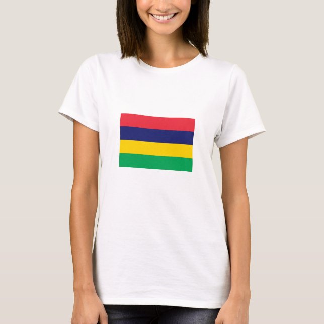 Camiseta Bandeira da Maurícia (Frente)