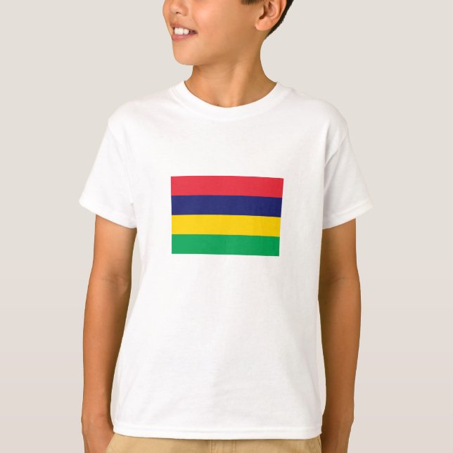 Camiseta Bandeira da Maurícia (Frente)