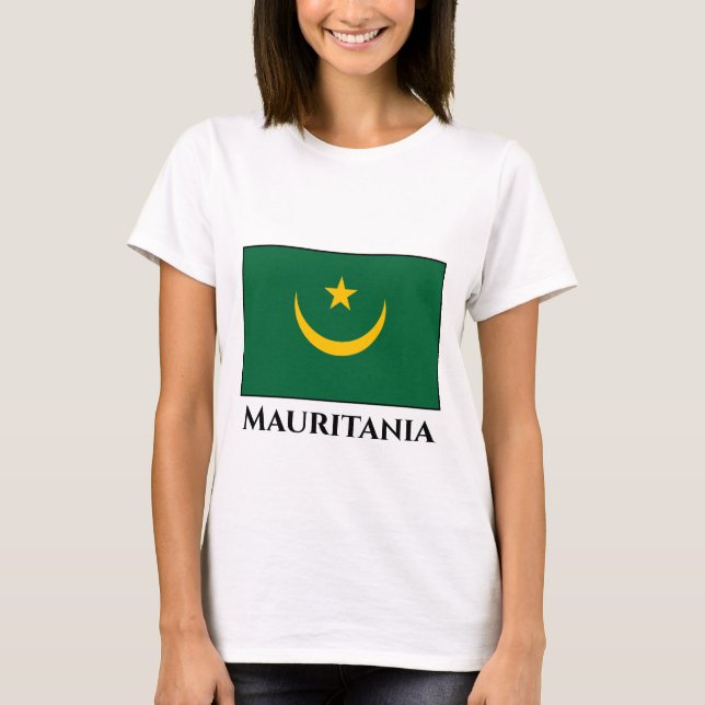 Camiseta Bandeira da Mauritânia (Frente)