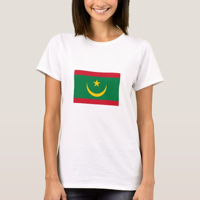 Camiseta Bandeira da Mauritânia (Frente)